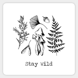 Stay Wild Forest Elements Sticker